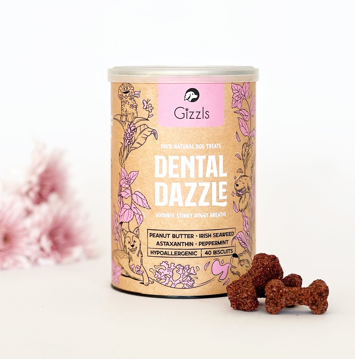 Gizzls Dental Dazzle Dog Treats