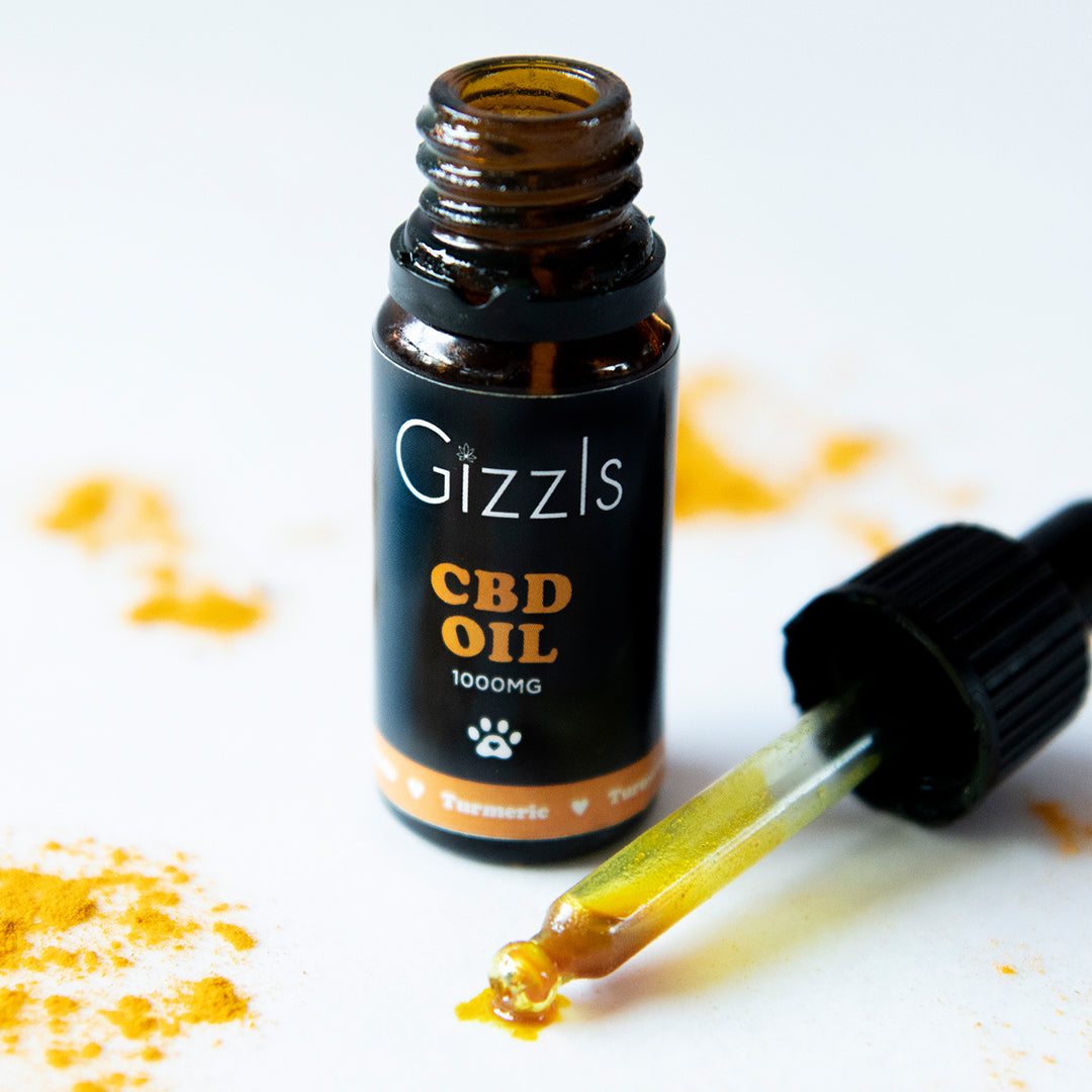 Gizzls 1000MG full-spectrum CBD Oil with Turmeric