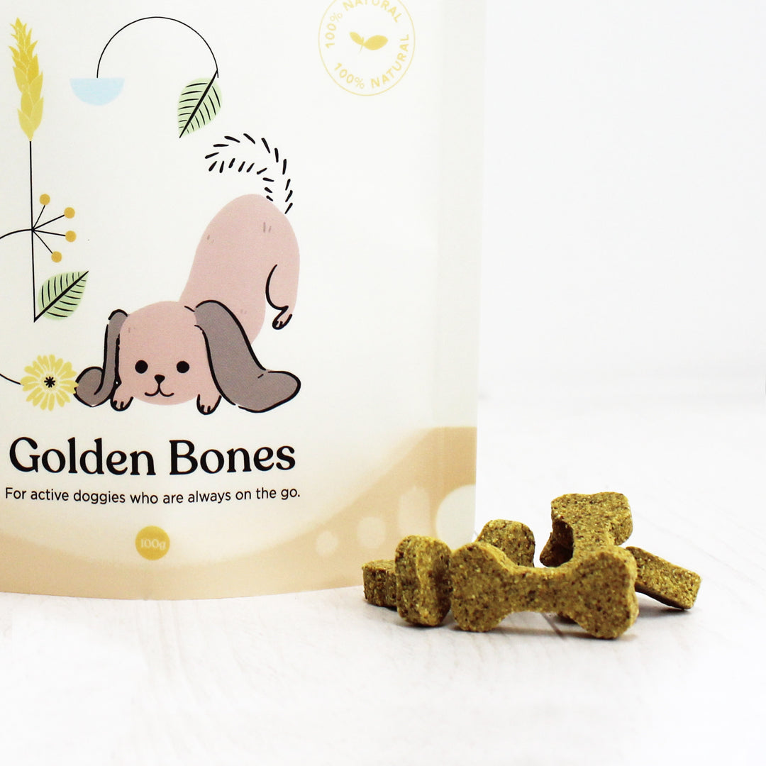 Gizzls Peanut Butter & Turmeric Dog Treats (100g)