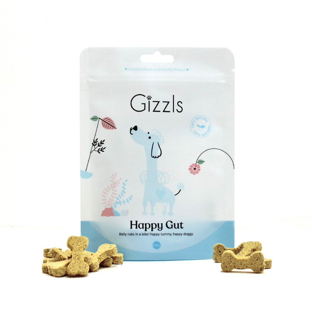 Gizzls Happy Gut Dog Treats (100g)