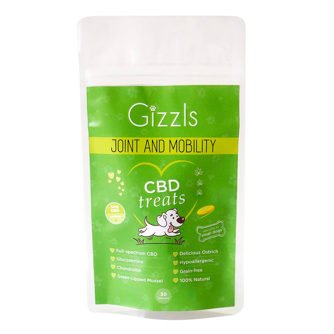 Gizzls CBD Dog Treats for Joint & Mobility (small dogs)