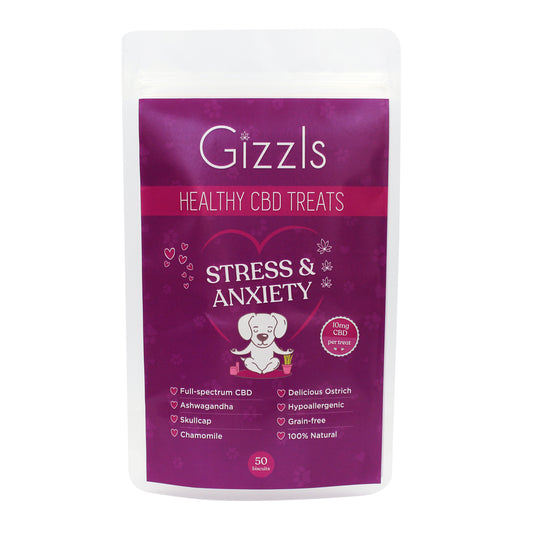 Gizzls Stress & Anxiety CBD Treats (for med/large dogs)