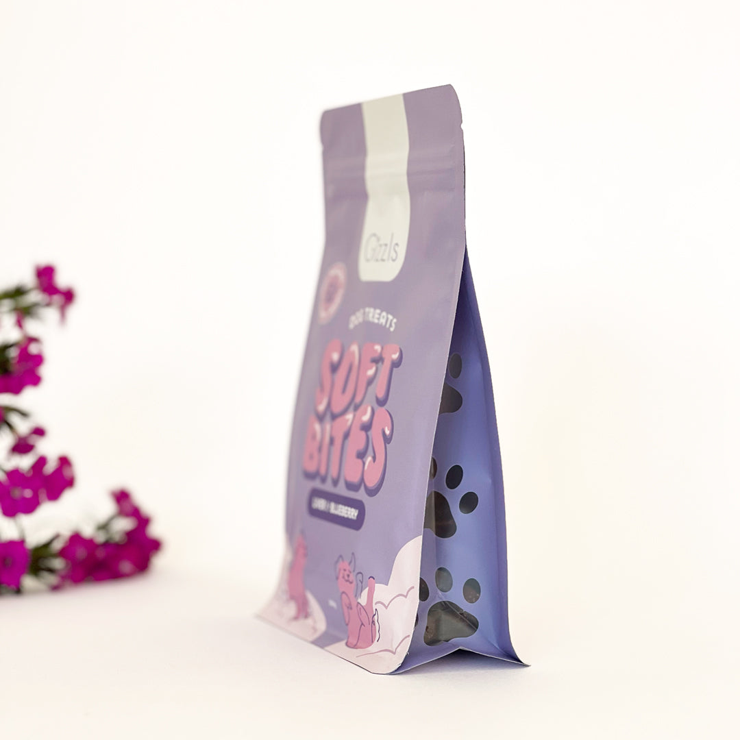 Gizzls Liver & Blueberry Soft Dog Treats (300g)